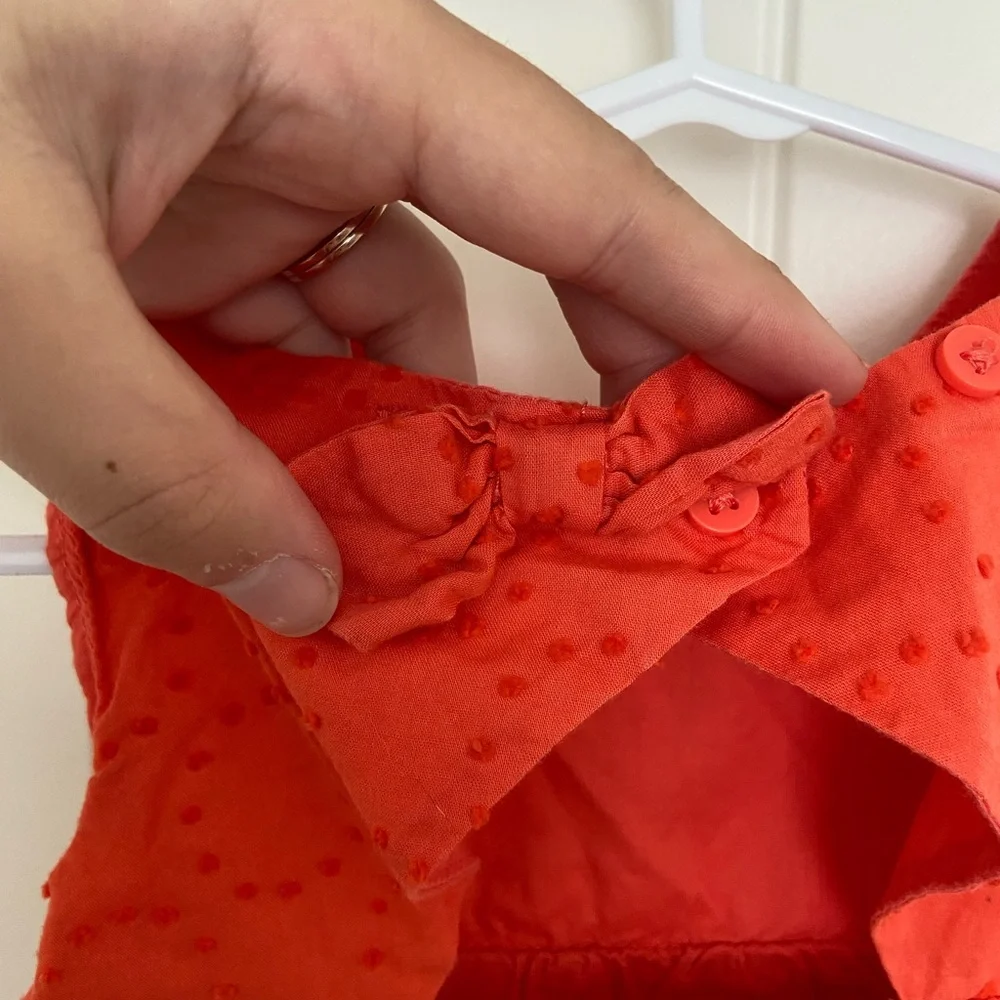 EUC | Gymboree baby girl’s sleeveless embroidered dot‎ dress — 12-18 months